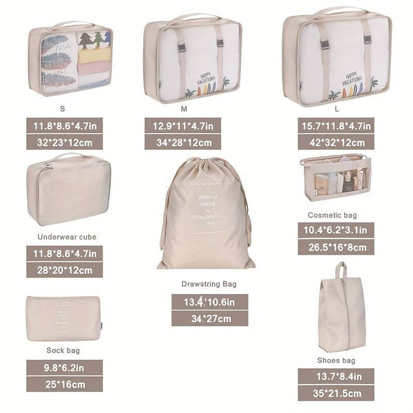 LinaTravel Koffer-Set Organizer (10tlg.)